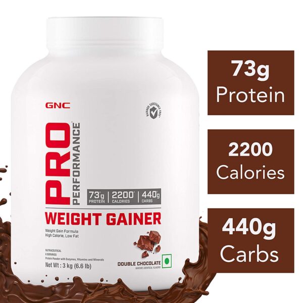 GNC Pro Performance Weight Gainer – 3 kg (Double Chocolate) - Image 6