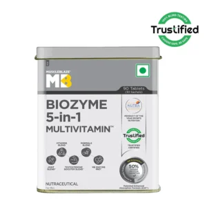 MuscleBlaze Biozyme 5-in-1 Multivitamin 90 Tabs