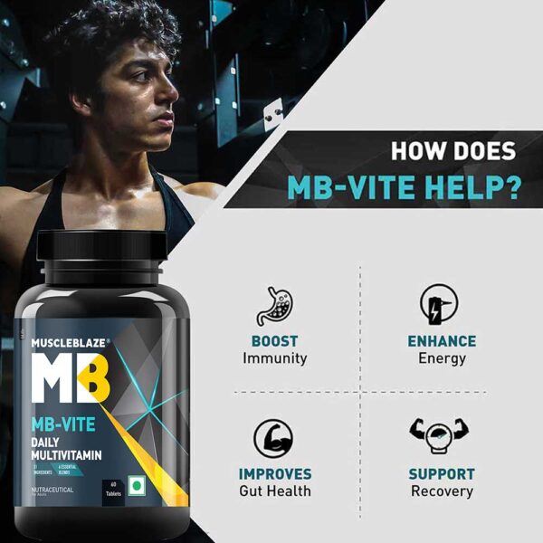MuscleBlaze MB-Vite Daily Multivitamin 60 Tablets - Image 5