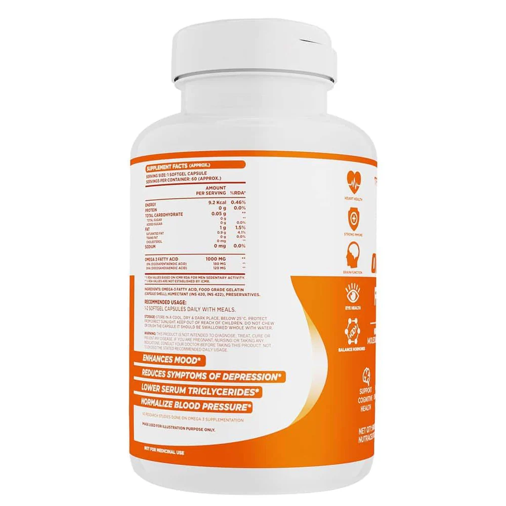 Trueforma Omega 3 Fish Oil with Vitamin D3 - 60 Softgel - Image 3