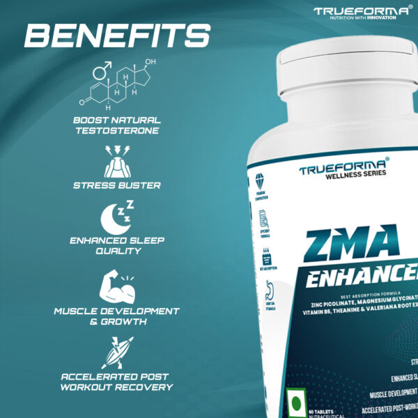 Trueforma ZMA Enhanced 60 Tablets - Image 7