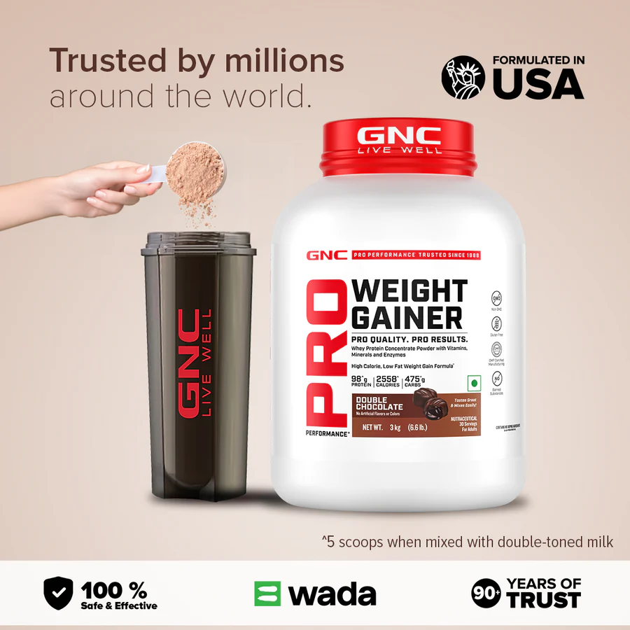 GNC Pro Performance Weight Gainer – 3 kg (New) - Image 6