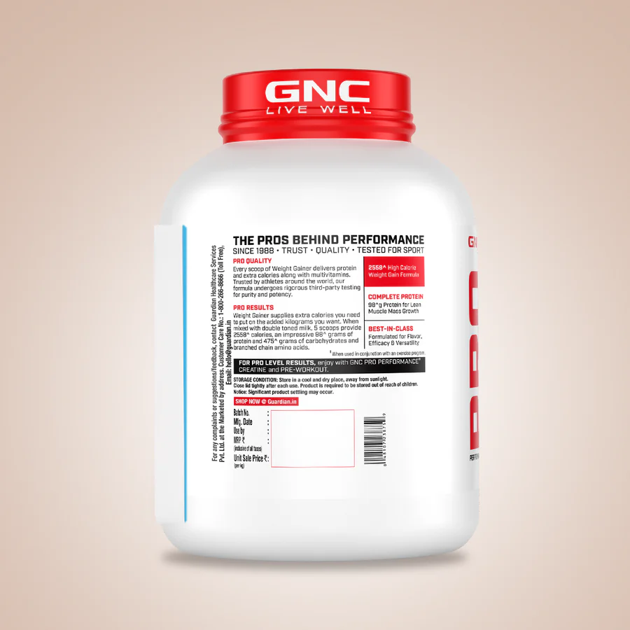 GNC Pro Performance Weight Gainer – 3 kg (New) - Image 3