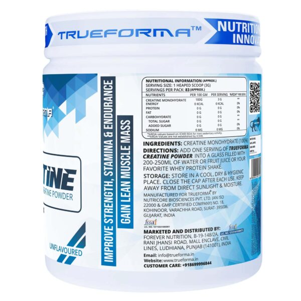 Trueforma® Creatine Powder – 100% Micronized | 83 Servings - Image 4