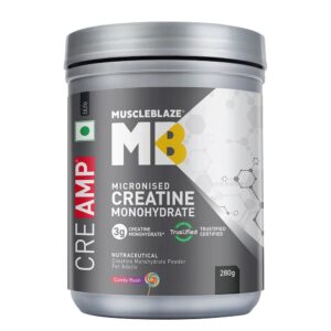 MuscleBlaze Creatine Monohydrate CreAMP | 250g - Candy Crush