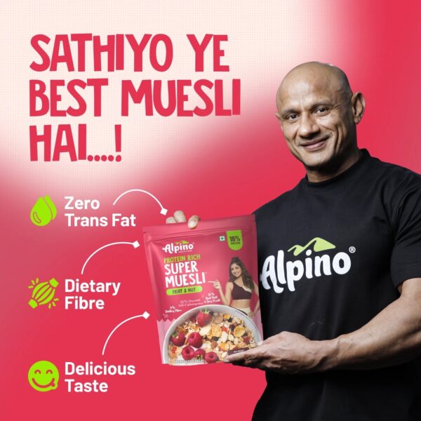 Alpino High Protein Super Muesli Fruit & Nuts – 750g - Image 7