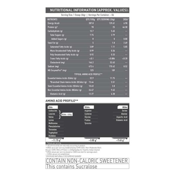 MuscleBlaze Biozyme Performance Whey | 2kg - Image 3