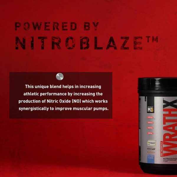 MuscleBlaze Pre Workout Wrathx | 340g - Image 4