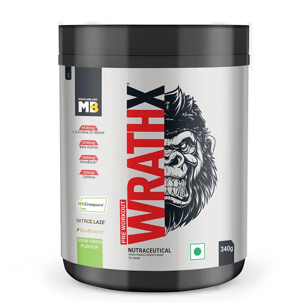 MuscleBlaze Pre Workout Wrathx | 340g