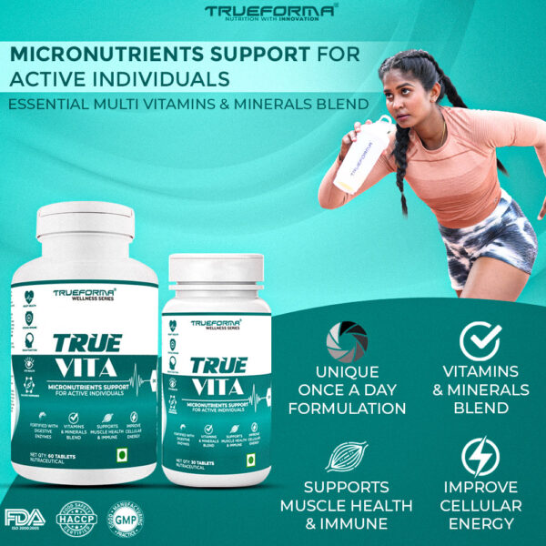 Trueforma True Vita Multivitamin-60 Tablets - Image 8