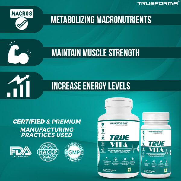 Trueforma True Vita Multivitamin-60 Tablets - Image 7