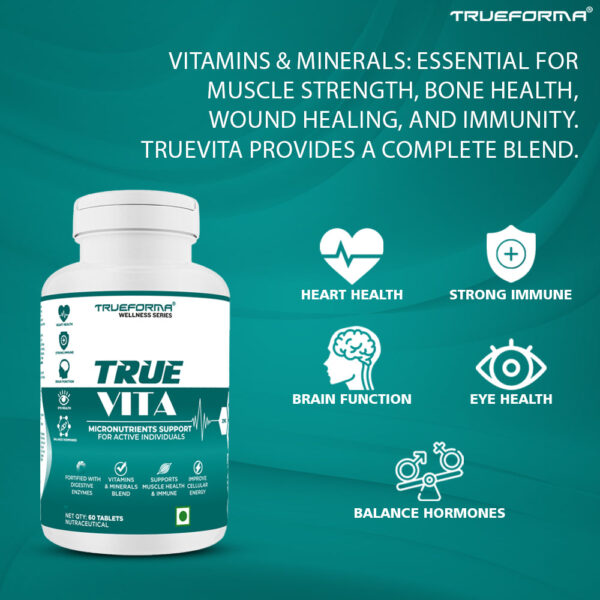 Trueforma True Vita Multivitamin-60 Tablets - Image 6
