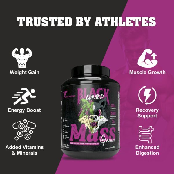 THE FORMULATOR BLACK LIMITED MASS GAINER - 3KG - Image 3