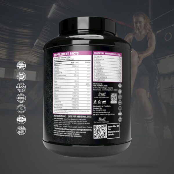 THE FORMULATOR BLACK LIMITED MASS GAINER - 3KG - Image 4