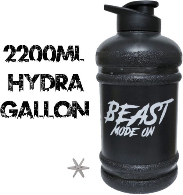 Gallon Shaker Bottle - 2.2 L (Matte Black)