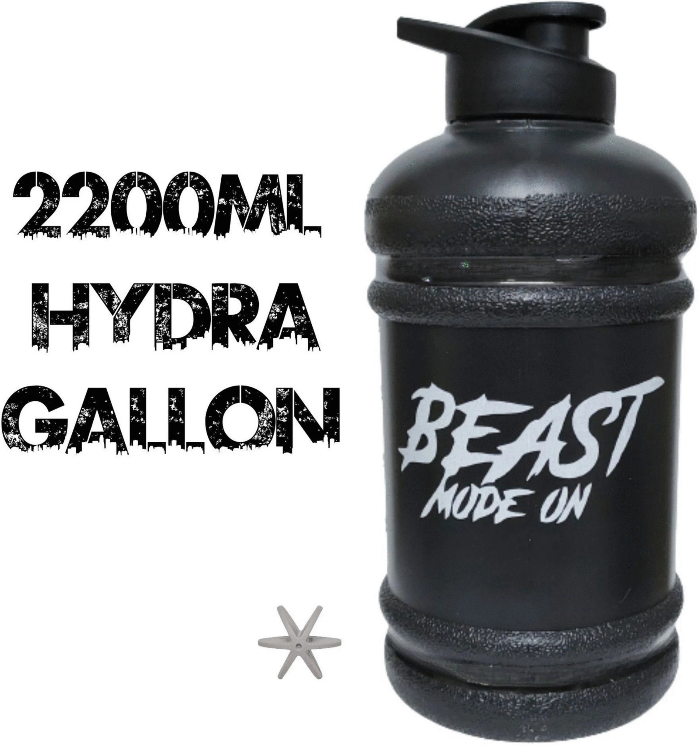 Gallon Shaker Bottle - 2.2 L (Matte Black)