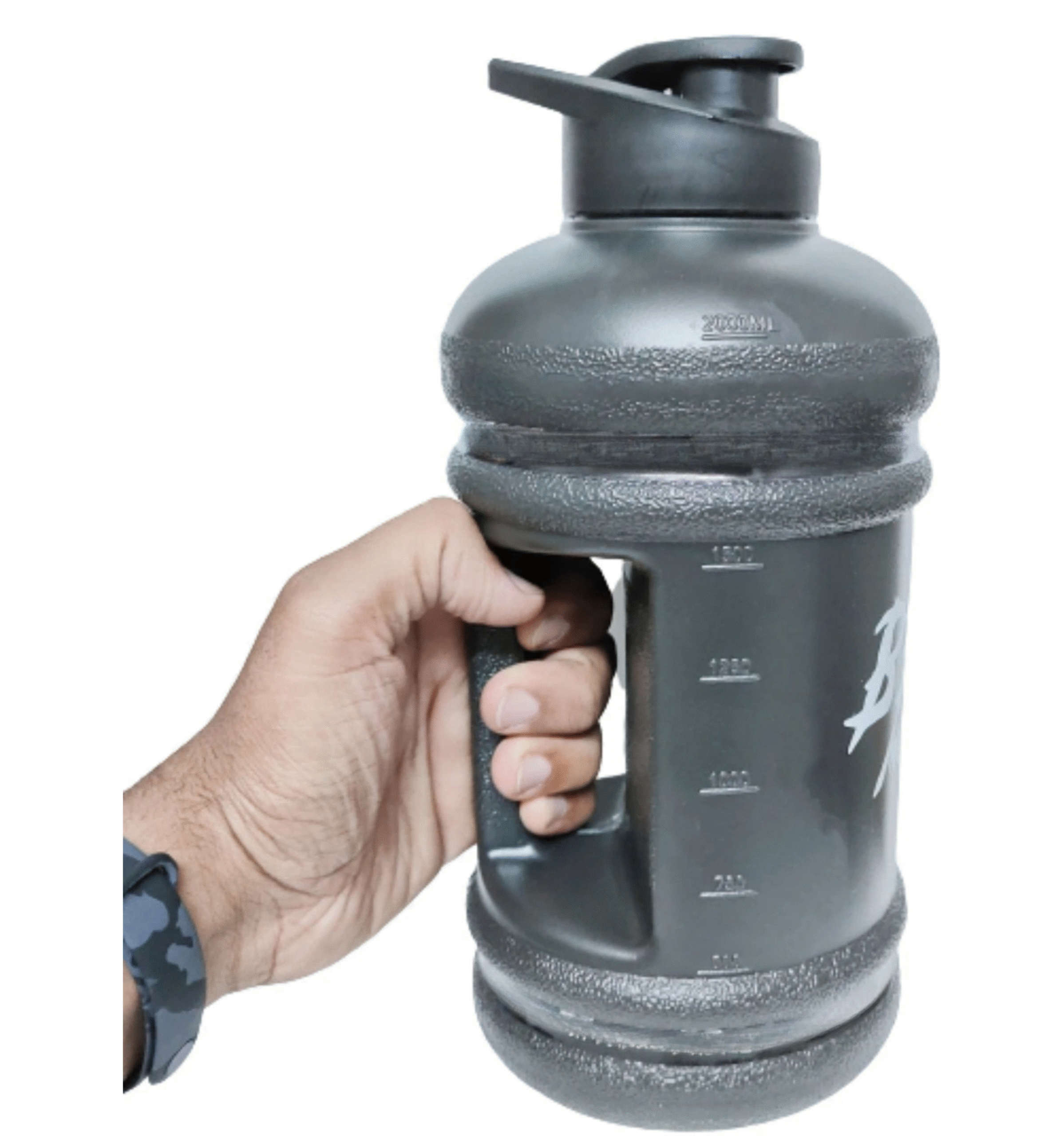 Gallon Shaker Bottle - 2.2 L (Matte Black) - Image 3