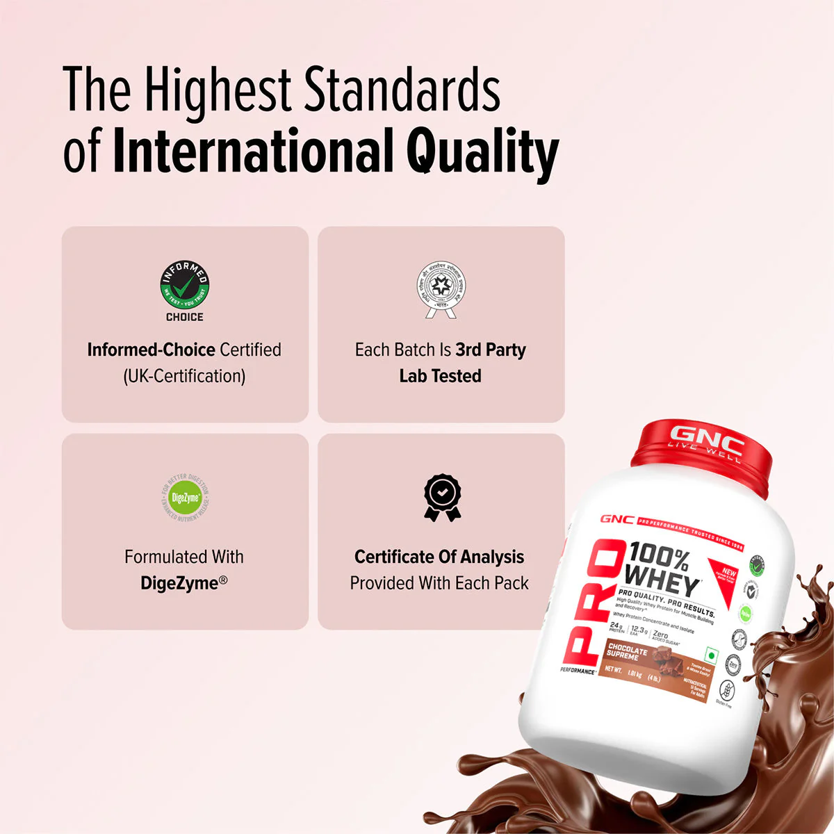 GNC Pro Performance 100% Whey Protein 4 lbs - Image 5