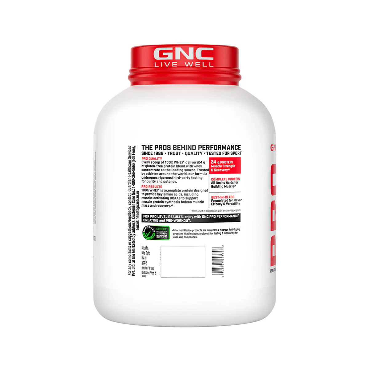 GNC Pro Performance 100% Whey Protein 4 lbs - Image 4