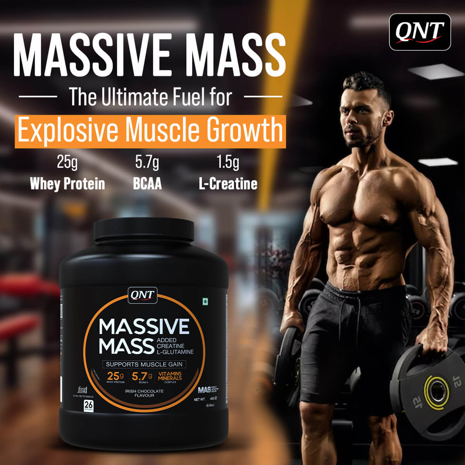 QNT Massive Mass Muscle Mass Gainer - Image 8