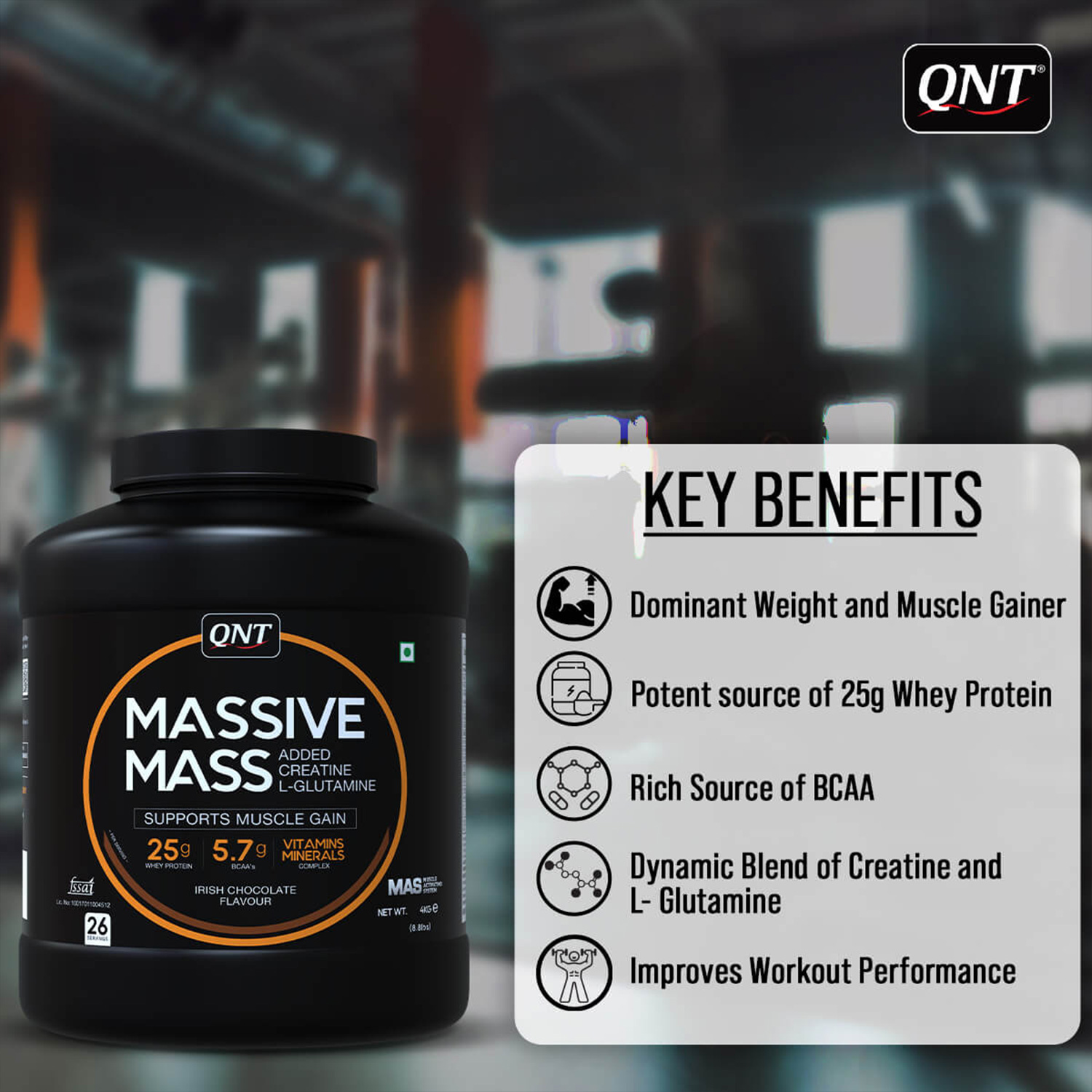 QNT Massive Mass Muscle Mass Gainer - Image 7