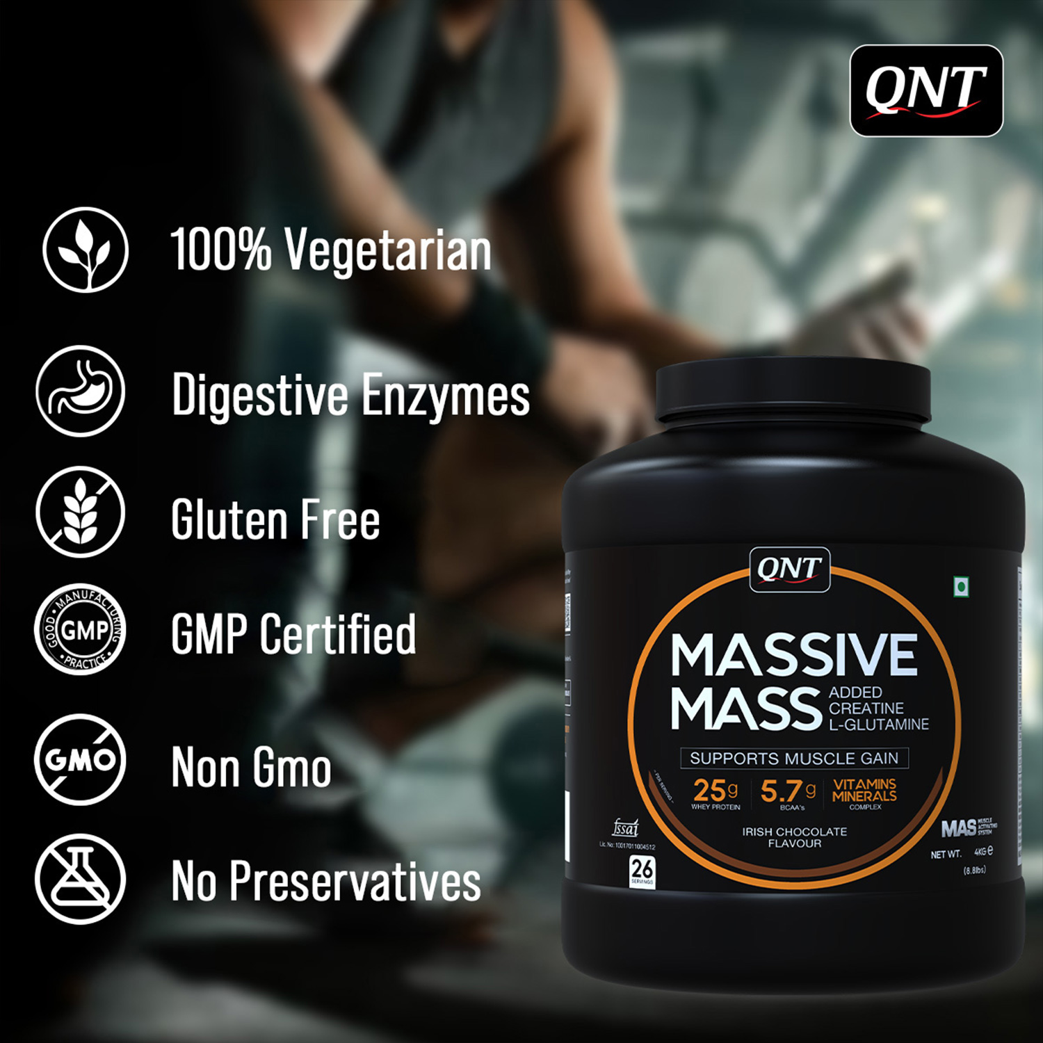 QNT Massive Mass Muscle Mass Gainer - Image 5