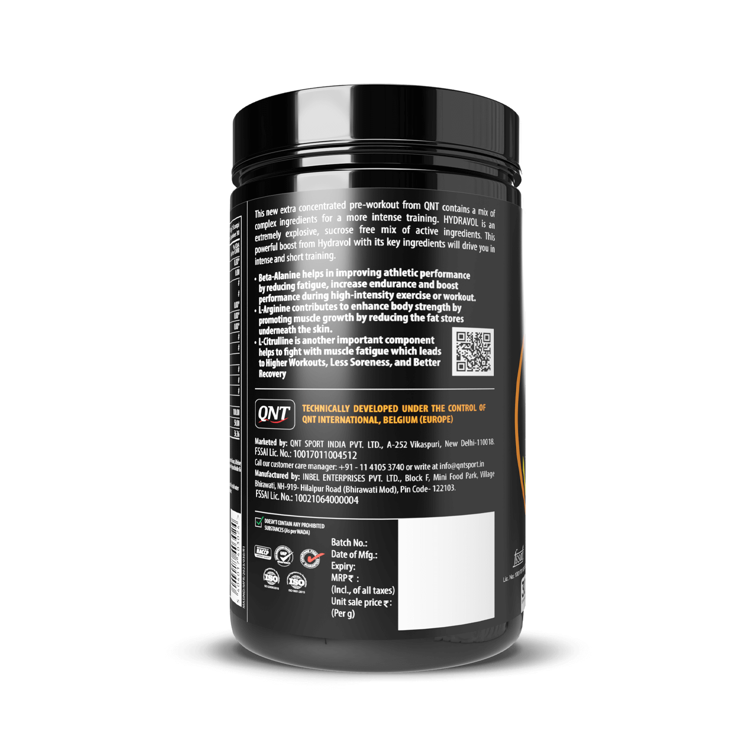 QNT Hydravol Pre-Workout Powder - FREE WHEY SAMPLE - Image 5