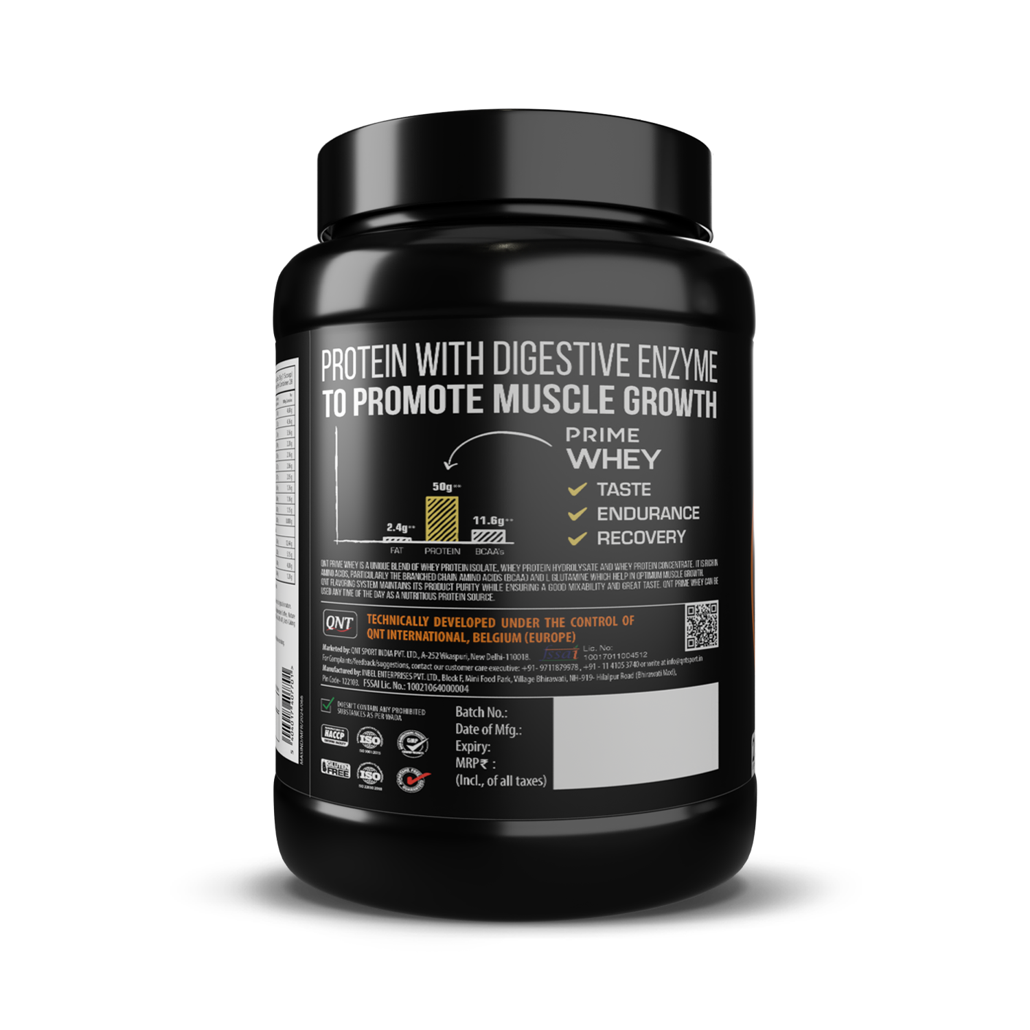 QNT Prime Whey Triple Blend Isolate Protein - Image 3