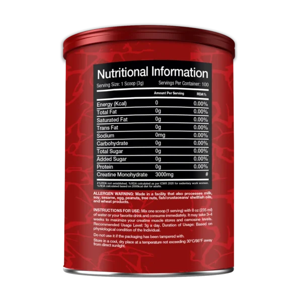 Big Ramy Labs RED REX Creatine 3000 mg - Unflavored (300 g) - Image 3