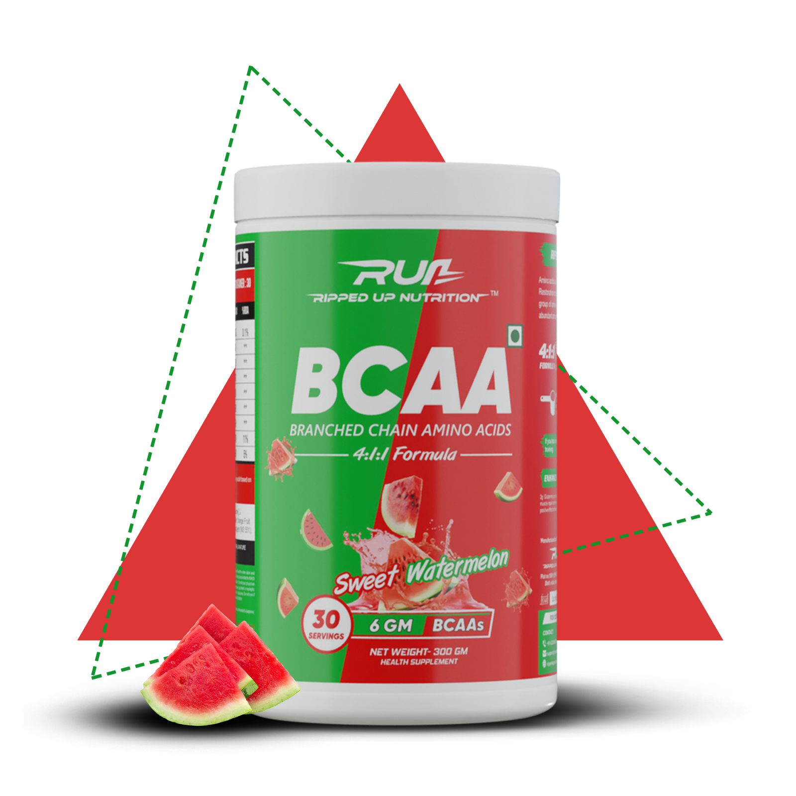 Ripped Up Nutrition BCAA + Glutamine + Citrulline Malate - 300 g