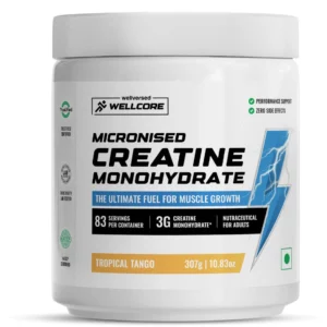 Wellcore Pure Micronised Creatine Monohydrate — 307 g (Tropical Tango)