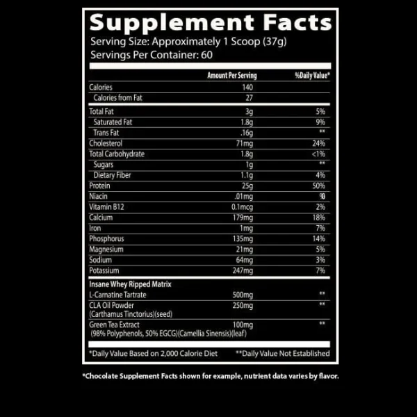 Insane Labz Insane Whey RIPPED - 4.5 lb - Image 2