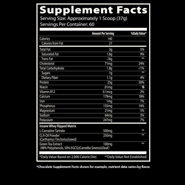 Insane Labz Insane Whey RIPPED - 4.5 lb - Image 2