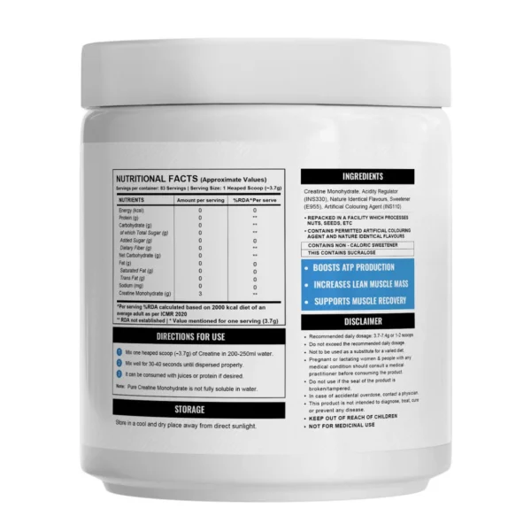 Wellcore Pure Micronised Creatine Monohydrate — 307 g (Tropical Tango) - Image 3