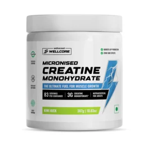 Wellcore Pure Micronised Creatine Monohydrate — 307 g (Kiwi Kick)