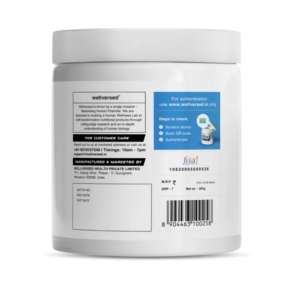 Wellcore Pure Micronised Creatine Monohydrate — 307 g (Kiwi Kick) - Image 3