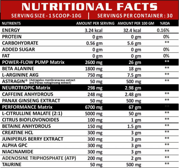 Conquer Ultra Maxx Pre-Workout - 300 g - Image 2