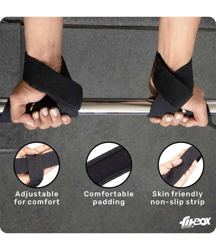 Sports Premium Lifting Straps, Powerlifting Wrist Supporter - Image 5