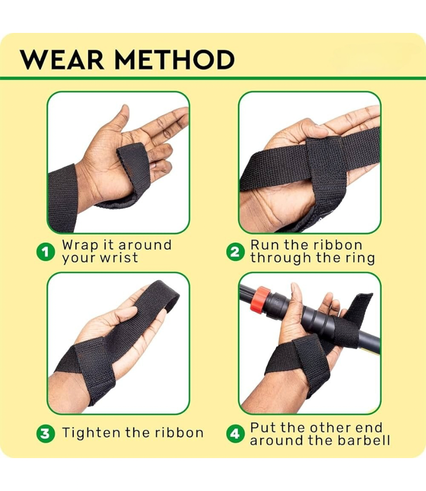 Sports Premium Lifting Straps, Powerlifting Wrist Supporter - Image 6