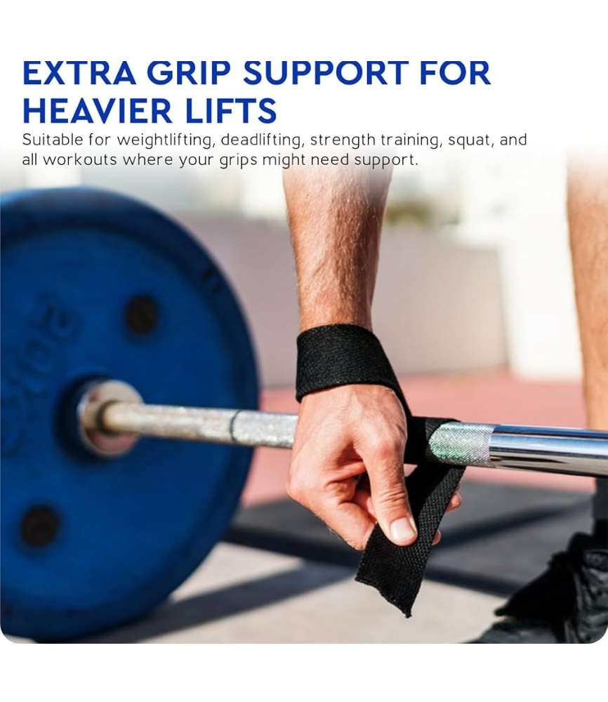 Sports Premium Lifting Straps, Powerlifting Wrist Supporter - Image 7