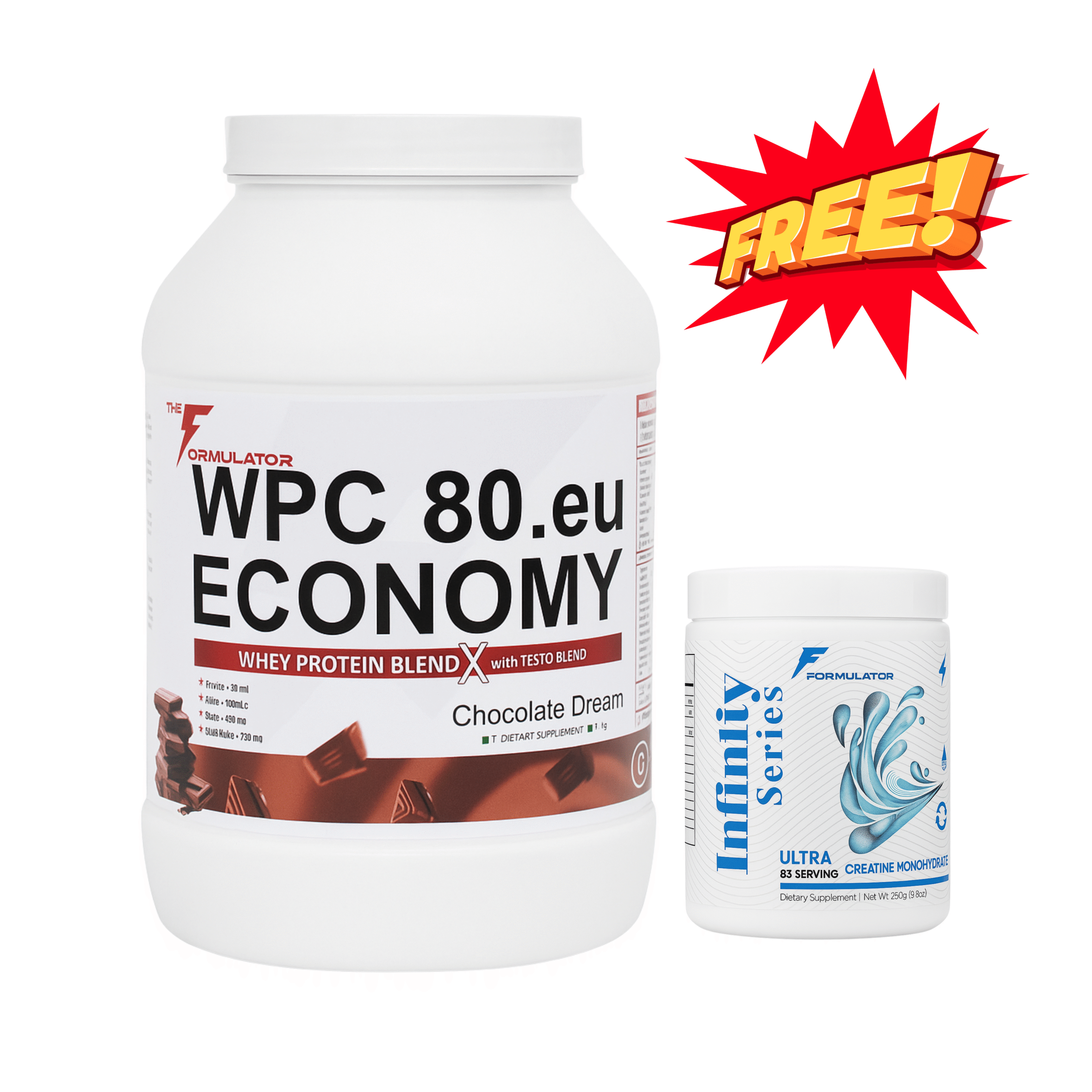 THE FORMULATOR WPC 80.eu Economy -  66 Servings (Free Creatine) | (FREE Delivery)