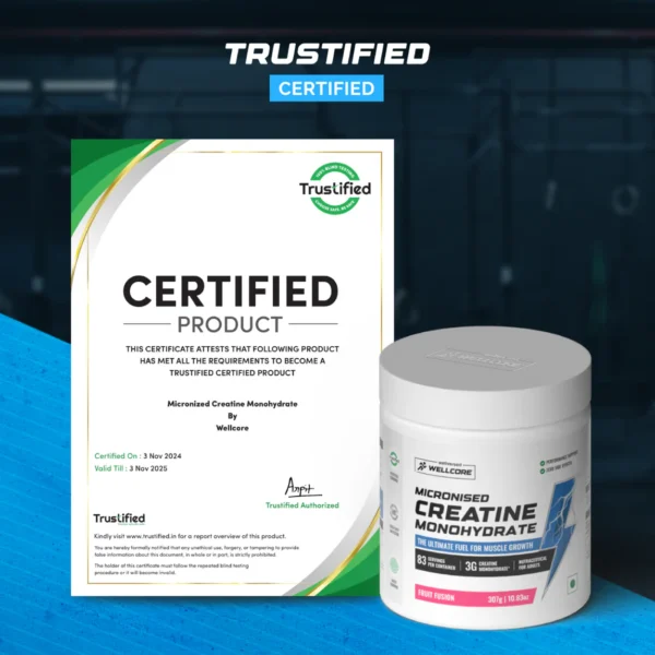 Wellcore Pure Micronised Creatine Monohydrate — 307 g (Fruit Fusion) - Image 6