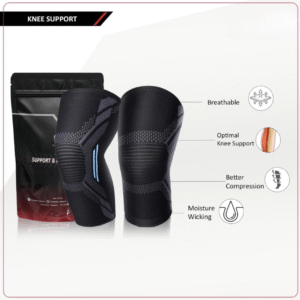 Knee Support for Men - Nylon & Spandex (Pack of 2) ( Premium Quality )