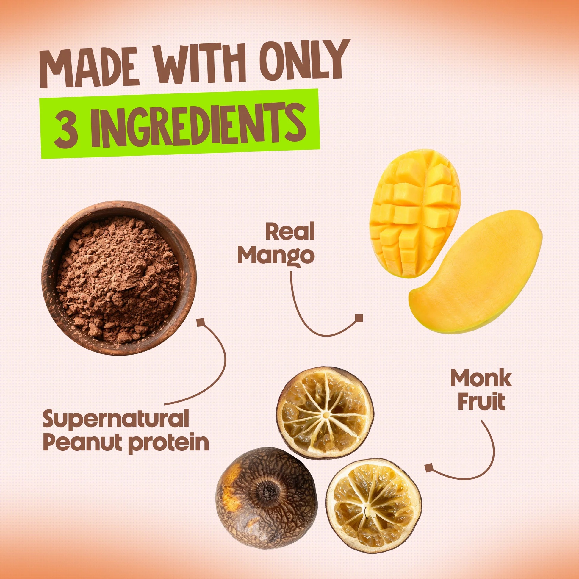 Alpino Supernatural Peanut Protein Powder - Kesar Mango (1 kg) - Image 9