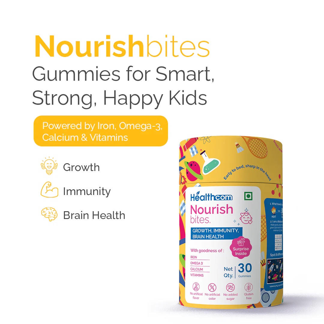 Healthcom Nourish Bites Gummies - Kids - Multivitamin (30 Gummies) - Image 9