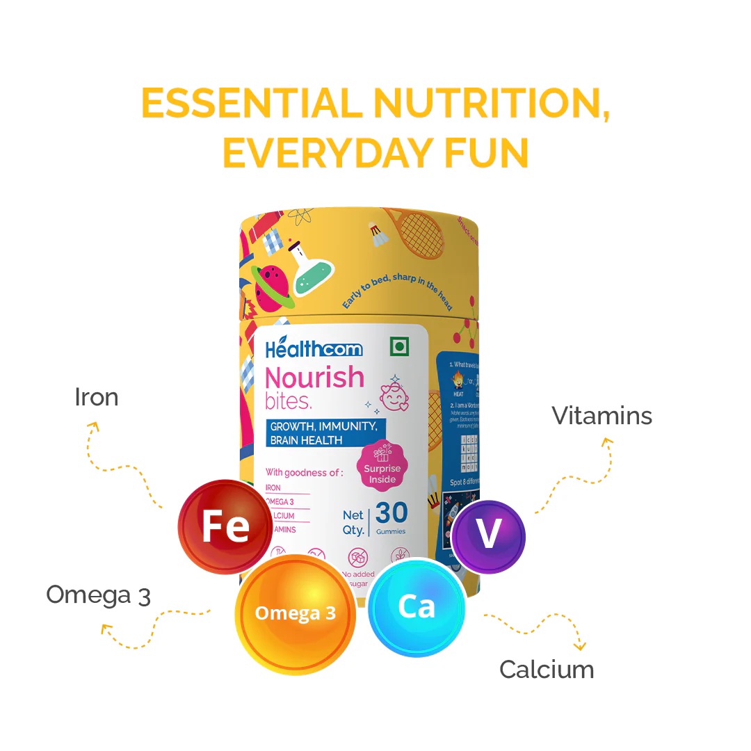 Healthcom Nourish Bites Gummies - Kids - Multivitamin (30 Gummies) - Image 8
