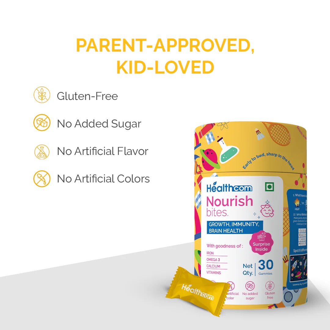Healthcom Nourish Bites Gummies - Kids - Multivitamin (30 Gummies) - Image 7