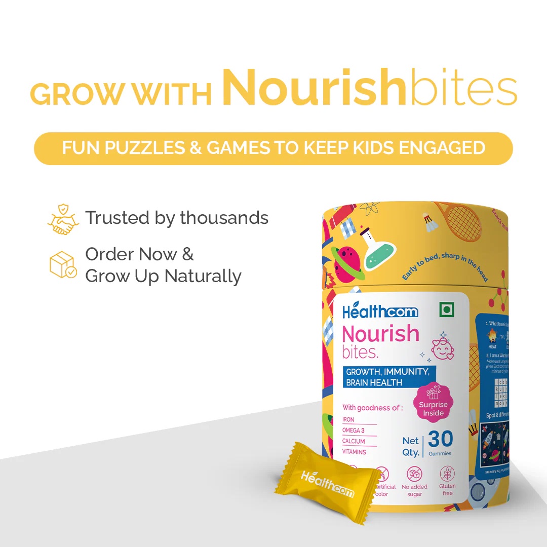 Healthcom Nourish Bites Gummies - Kids - Multivitamin (30 Gummies) - Image 4