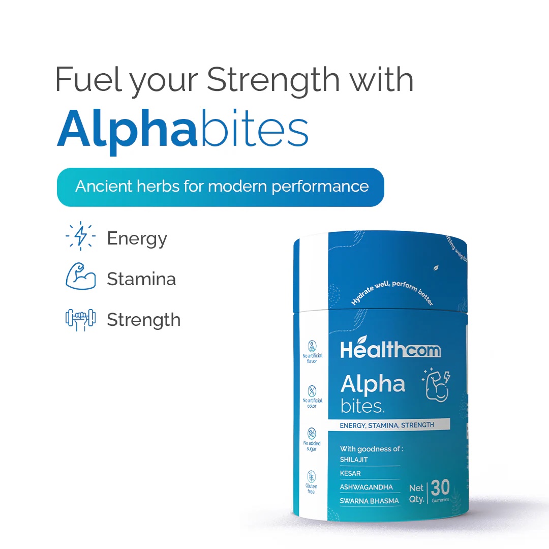 Healthcom Alpha Bites Gummies - Shilajit & Ashwagandha (30 Gummies) - Image 8