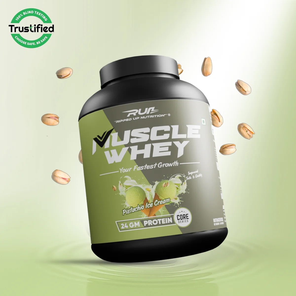 Ripped Up Nutrition Muscle Whey - Trustified - 1.8 kg (Chocolate Milkshake) 50 servings - Image 2